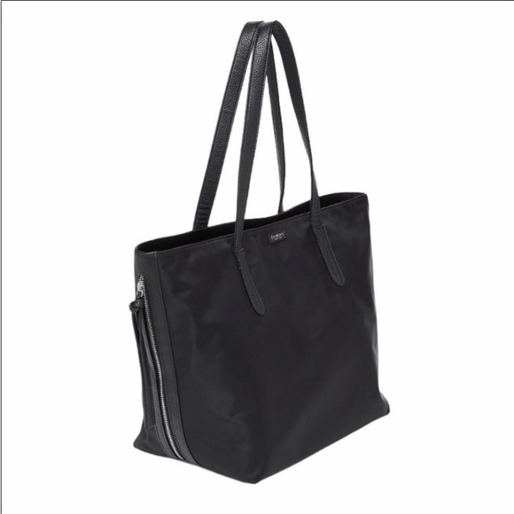 Tote BOTKIER NEW YORK Nylon Black Roomy Tote Bag With Side Zippers - Picture 8 of 16